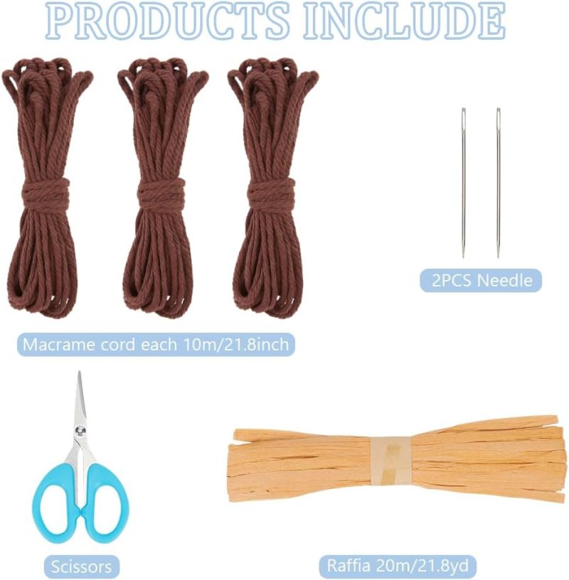 DIY Coiled Basket Kit Basket Weaving Kits Basket Craft Kits for Beginners Rope Coil Basket Making Kit Basket Weaving Craft for Adults - Image 2