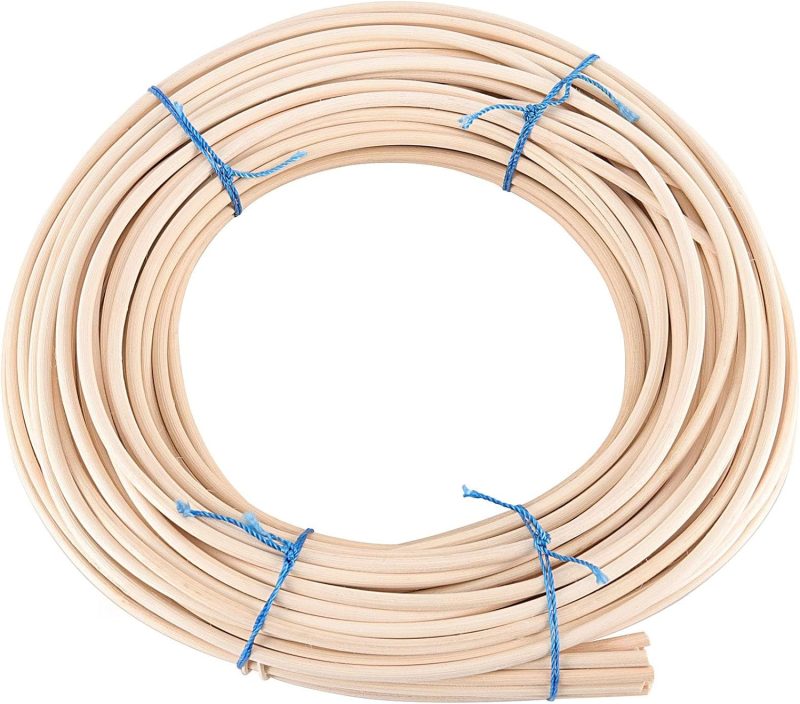 22 Yard 1/5 Inch Reed Spline, Durable Wicker Repair Kit, Natural Pliable Cane Webbing Material for Aromatherapy Stick Basket Weaving Winding Layering Modeling