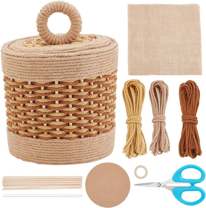 Basket Kit DIY  Kit for Beginners Video Tutorials Basket Weaving Craft Adults  Craft Kit for Gift