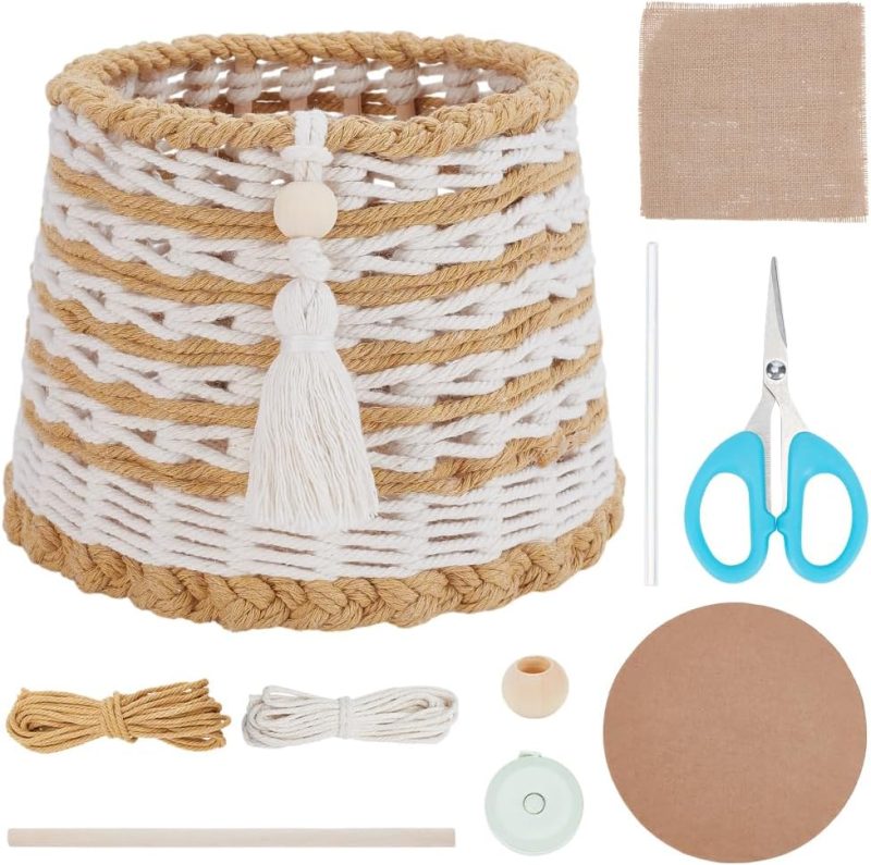 Woven Basket Kit - DIY Basket Weaving Supplies for Adults - Rustic Style - Not Foldable
